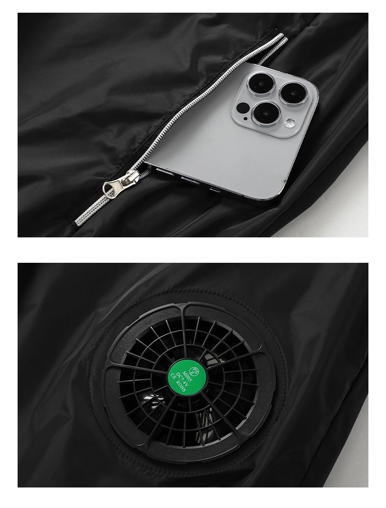 Cross-Border Supply of Intelligent Heatstroke Prevention Refrigeration Air-Conditioning Clothing Summer Cooling Fan Vest Outdoor Sun Protection Ice Vest Clothing