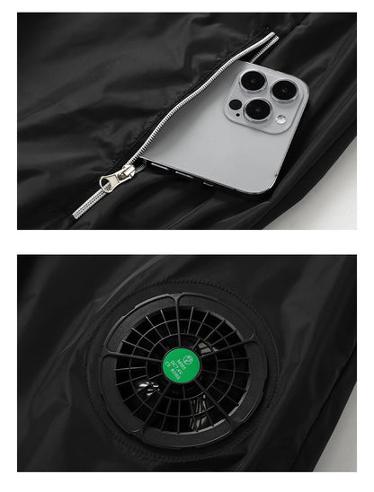 Cross-Border Supply of Intelligent Heatstroke Prevention Refrigeration Air-Conditioning Clothing Summer Cooling Fan Vest Outdoor Sun Protection Ice Vest Clothing