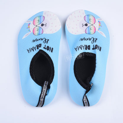 Cartoon Children's Beach Shoes Hard Sole Wading Shoes Diving Equipment Snorkeling Shoes and Socks Barefoot Swimming Shoes Diving Socks Quick-drying