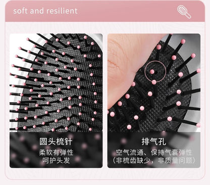 Comb Women's Household Portable Straight Hair Comb Airbag Comb Men's Curly Hair Massage Meridian Fluffy Hollow Cleaning