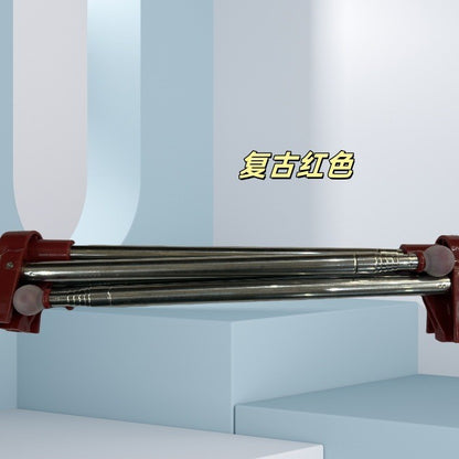 Portable Telescopic Folding Drying Rack Stainless Steel Telescopic Folding Hanger Household Bold Travel Clothes Bar