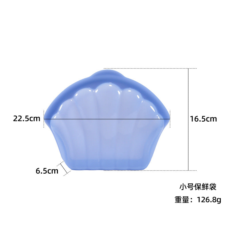 Silicone Fresh-Keeping Bag Food Repackaging Bag Silicone Bag Refrigerator Fresh-Keeping Bag Household Storage Edible Food-Grade Food Sealing Bag