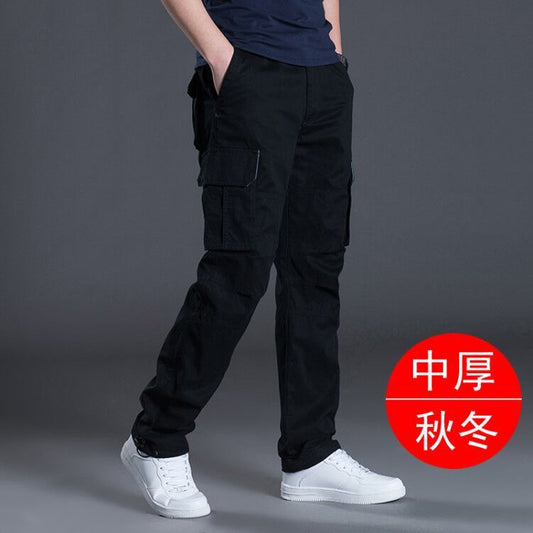 Wholesale overseas overalls men's pants casual overalls labor protection wear-resistant straight loose spring and autumn casual pants multi-pocket by PDG ibma