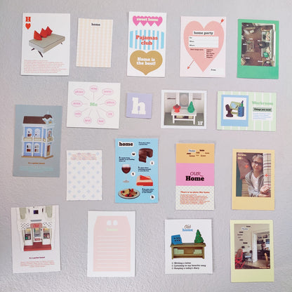 Korea same spot OAB character 202hosil magazine landscape retro hand account decoration material collage paper bag