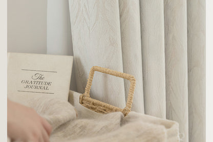 Cream Style Jacquard Curtain for Bedroom Premium Chenille Shading Living Room Bedroom French Light Luxury Shaoxing Curtain