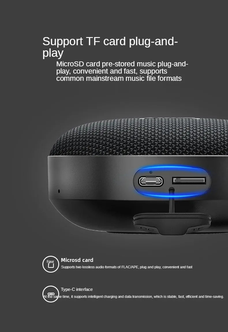 New Inwa Mz-500 Wireless Cycling Bluetooth Speaker Portable Outdoor Tws Stereo Subwoofer Card