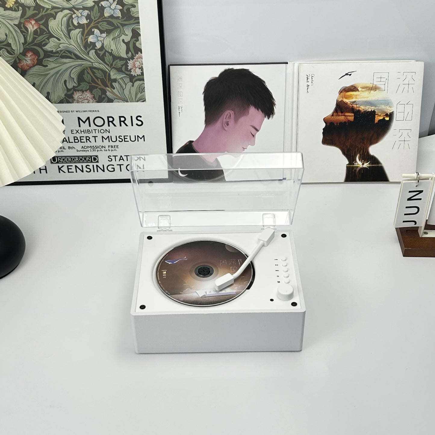 Cross-Border Popular Retro Cd Player Portable Music Album Bluetooth Speaker Player Cd Disc Birthday Gift