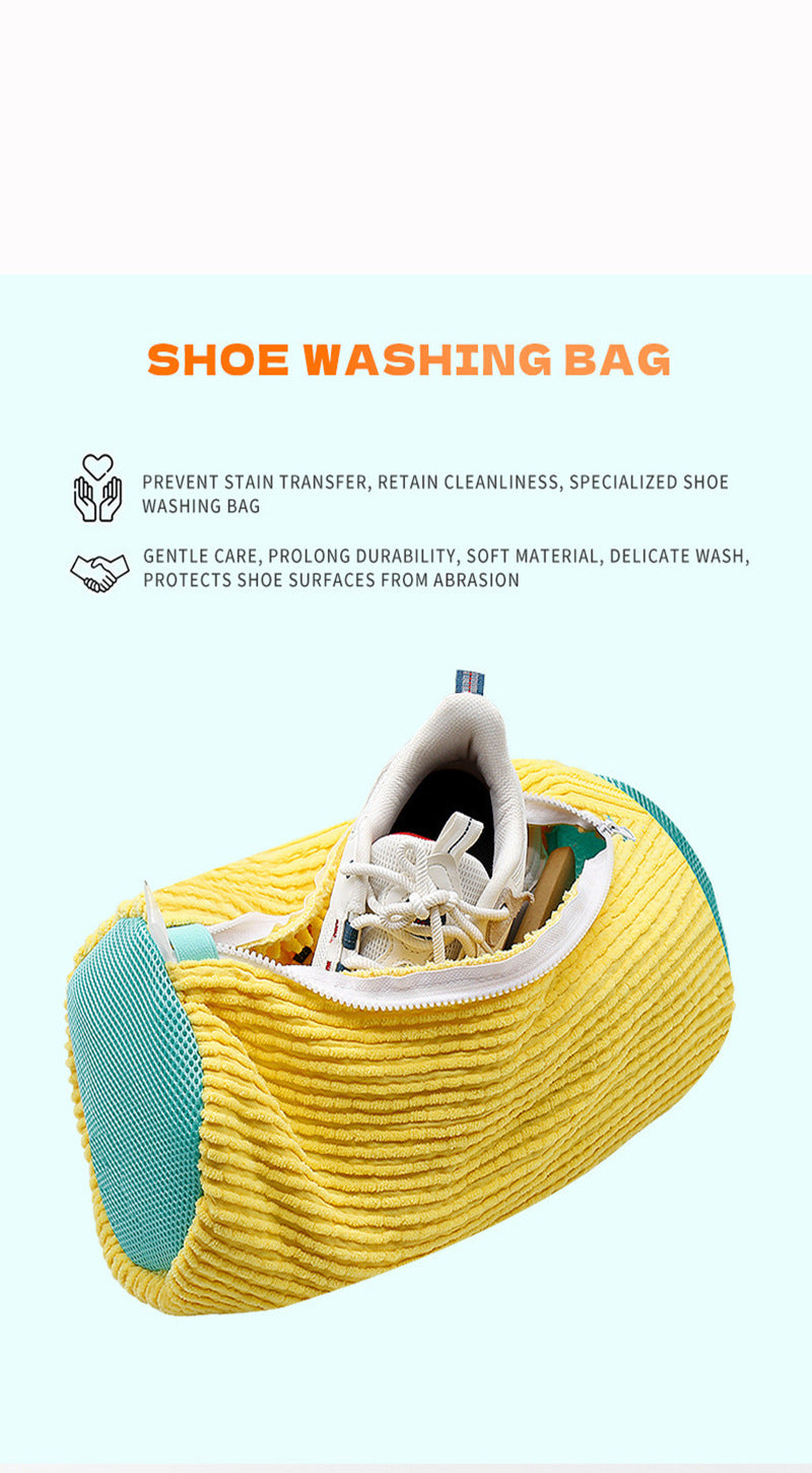 New Lazy Cross-Border Shoe Brush Bag, Special Shoe Washing Bag for Washing Machine, Anti-Deformation, No Harm to Hands, Household Machine Washable Shoe Care