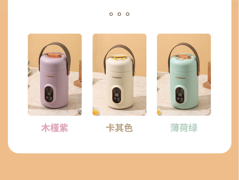 Shake the sound net red electric cooker portable soup porridge artifact 1.2L stainless steel electric cooker multifunctional reservation lifting