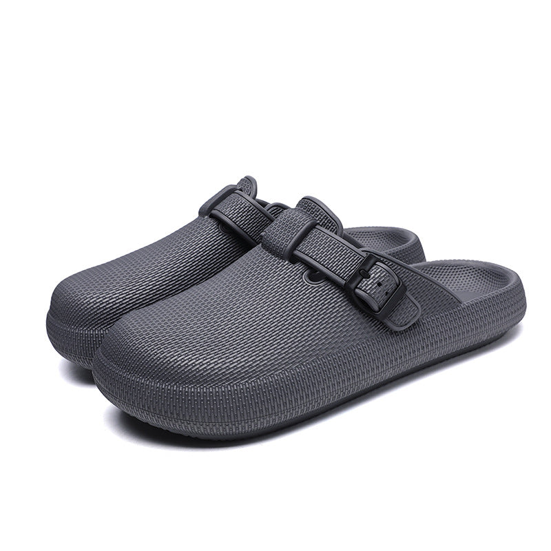 2025 Men's Closed-Toe Sandals Large Size Outdoor Non-Slip Thick-Soled Clogs Women's Half-Slip Couple's Same Style