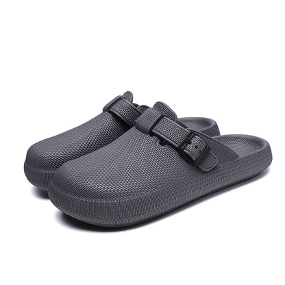 2025 Men's Closed-Toe Sandals Large Size Outdoor Non-Slip Thick-Soled Clogs Women's Half-Slip Couple's Same Style