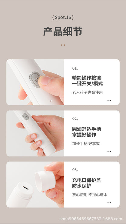 New Fully Automatic Electric Shoe Polisher Multifunctional Rechargeable Household Handheld Shoe Brush Black White