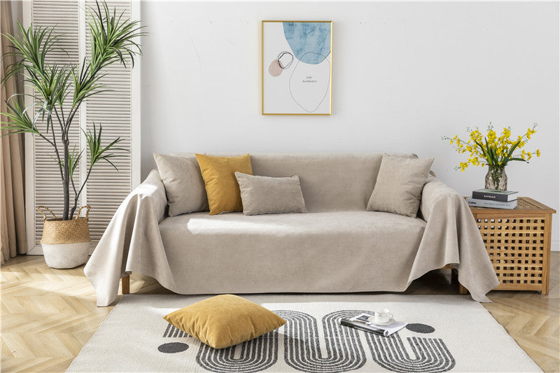 Four Seasons Universal Waterproof Sofa Towel Urine-proof Cat-scratch-proof Sofa Cover Cloth Towel Chenille Non-slip Non-sticky Sofa Cover