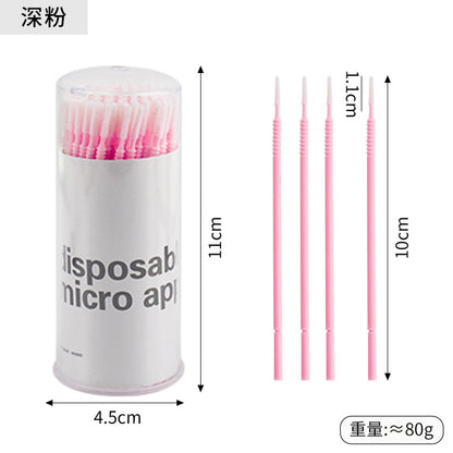 New wholesale long head cotton swab eyelash tattoo nail cleaning cotton swab eyelash disposable long thread cotton swab