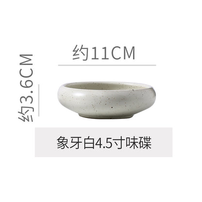 Retro Japanese Style Ceramic Bowl Creative Personality Household Rice Bowl Restaurant Special Snack Bowl Dessert Salad Bowl