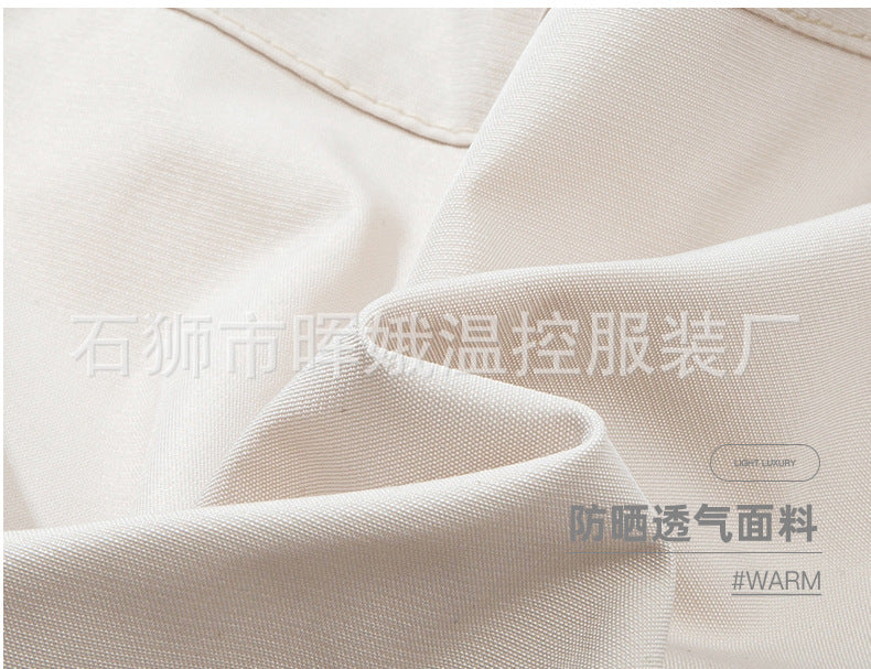 Cross-Border New Smart Air-Conditioned Clothing Porous Fan Stand Collar Workwear Outdoor Work Uniform Labor Protection Duty Fan Clothing
