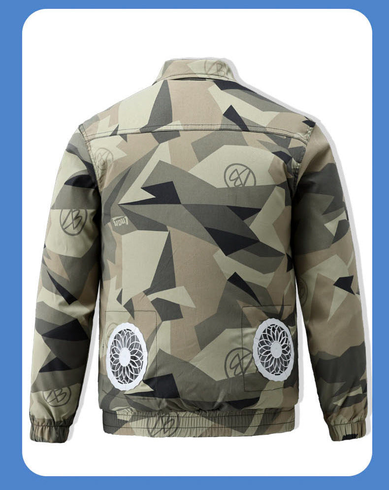 Summer Cooling Air-Conditioned Clothing for Men, Refrigeration Clothing with Fan, Welding Site Heatstroke Prevention Labor Protection Work Clothes
