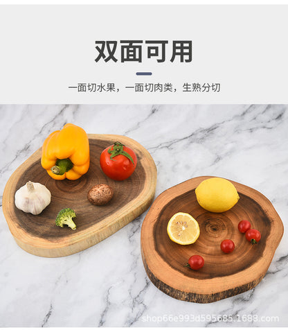 Creative Simple Solid Wood Cutting Board Natural Acacia Cutting Board Cutting Board Cutting Board Fruit Cutting Board Original Cutting Board