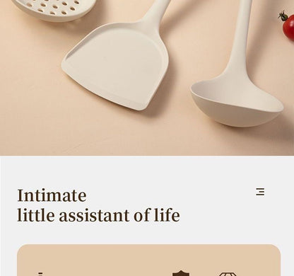 Food Grade Silicone Shovel Non-Stick Special Sticker High Temperature Resistant Silicone Shovel Protecting Pot Household Cooking Shovel Soup Spoon