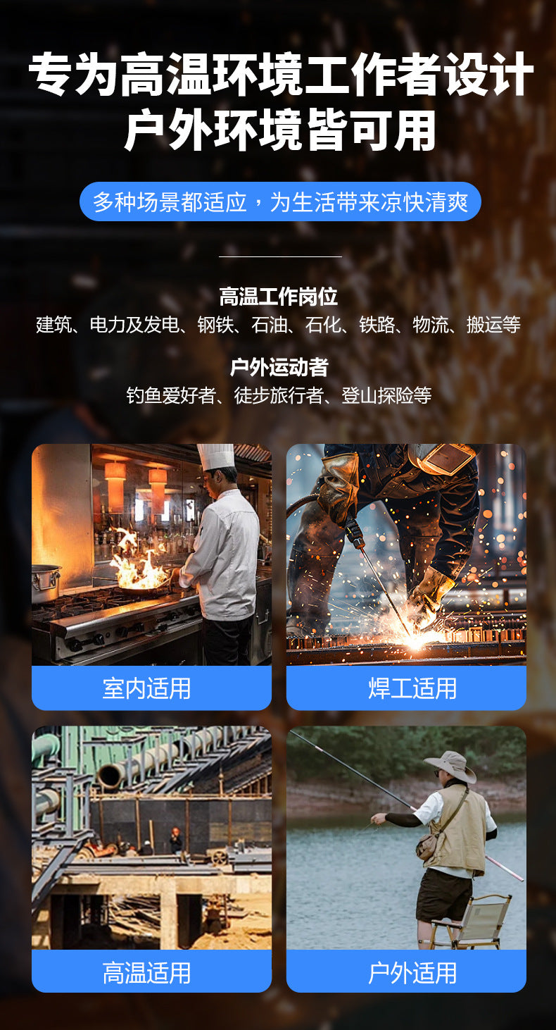 New Summer Fan Clothes Construction Site Cooling Air-Conditioning Clothes Outdoor Reflective Strip Air-Conditioning Clothes Men's Style with Fan