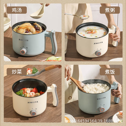Electric Cooking Pot Student Home Kitchen Dormitory Multi-functional Electric Wok Integrated Pot Non-stick Pot Noodle Cooking Porridge Electric Hot Pot