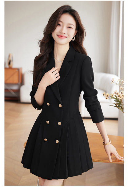 High-grade suit dress women's spring and autumn 2024 New elegant waist-tight small beauty salon professional work clothes