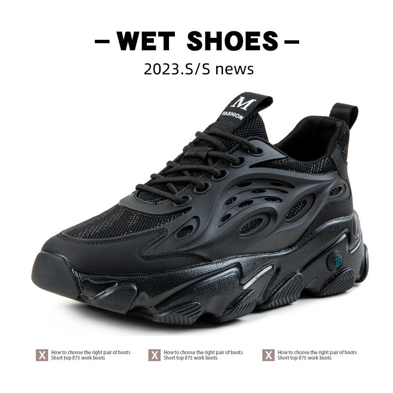 Lion Eagle Dell Torre Shoes Men's Shoes Breathable 45 Thick Bottom Black Plus Size 46 Joker 47 Casual Shoes 48 sneaker