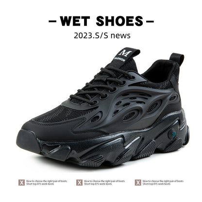 Lion Eagle Dell Torre Shoes Men's Shoes Breathable 45 Thick Bottom Black Plus Size 46 Joker 47 Casual Shoes 48 sneaker