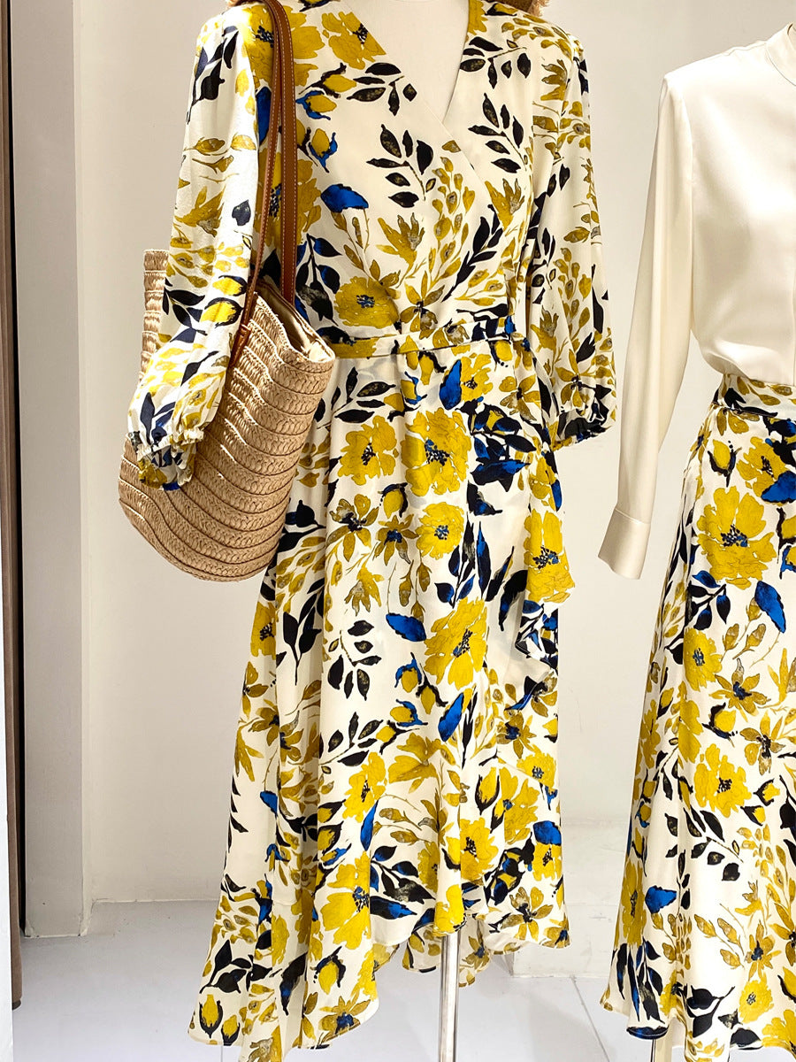 Silk Shirt for Women 2026 Spring and Summer New Style Long-Sleeved Scarf Collar Work Clothing Ol Style Pure Color Elegant Mulberry Silk Top