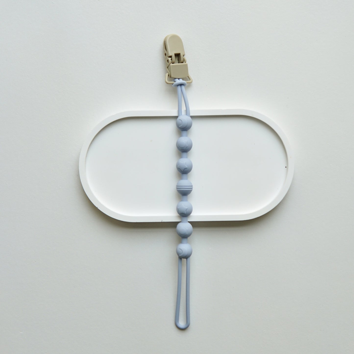 Ins Nordic Style New Plastic Clip Silicone Chain Baby Toy Grinding Stick Tooth Gum Silicone Chain Nipple Anti-losing Rope