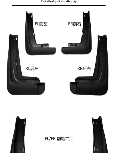 Suitable for 22-25 Models Mini Mini Fenders One Cooper F56 Car Mud Flaps Tire Accessories