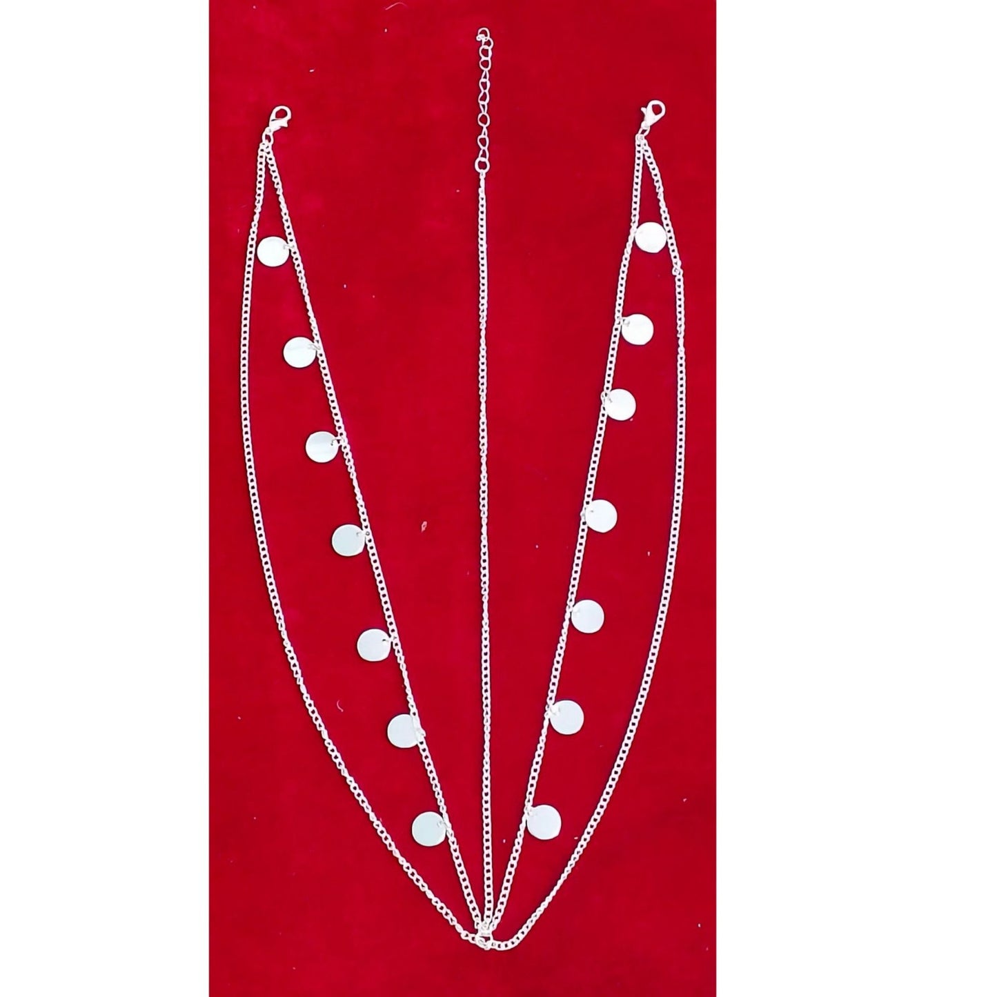 European and American new bohemian wafer layered hair chain female wedding jewelry multi-layer personalized Gypsy sequined head chain