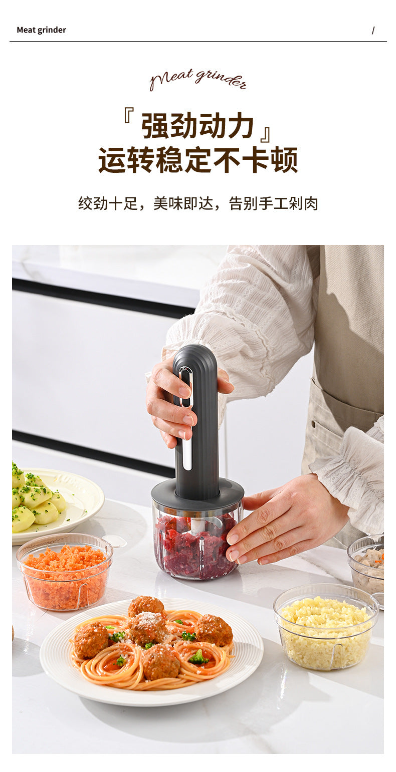 Wireless Electric Food Processor for Home Use, Small Garlic Masher, Vegetable Mincer, Garlic Paste Blender, Baby Food Processor, Garlic Paste Tool
