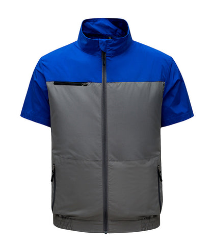 Cross-Border Summer Cooling Air-Conditioning Clothing with Fan Refrigeration Workwear Outdoor Heatstroke Prevention Fan Clothing Men's Labor Protection Clothing Work Clothes