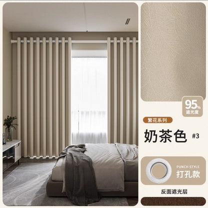 2026 New Summer Blackout Curtain Fabric, Sunshade and Heat Insulation for Living Room and Bedroom, Simple Modern Blackout Curtain Finished Product