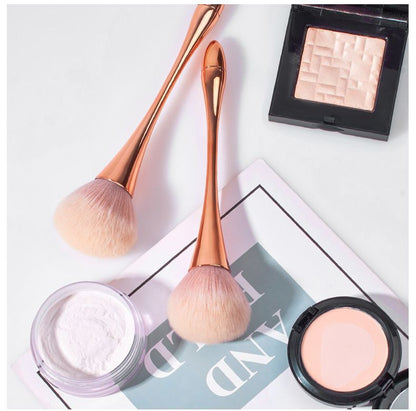 Source Manufacturer Golden Small Waist Blush Brush Loose Powder Brush Super Large Soft Hair Powder Makeup