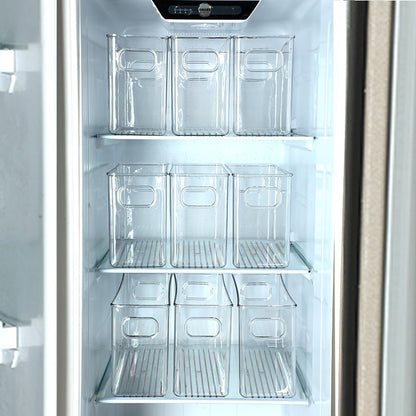 Multi-size Transparent Refrigerator Storage Box Snacks and Sundries Storage Box Cosmetic Finishing Multifunctional Transparent Superposable
