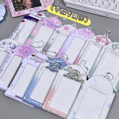 Supply Original Card Sleeve Small Card PVC Earth Flavor Star-chasing Aidou Campus Card Storage Card Bag Display Pendant Protective Cover