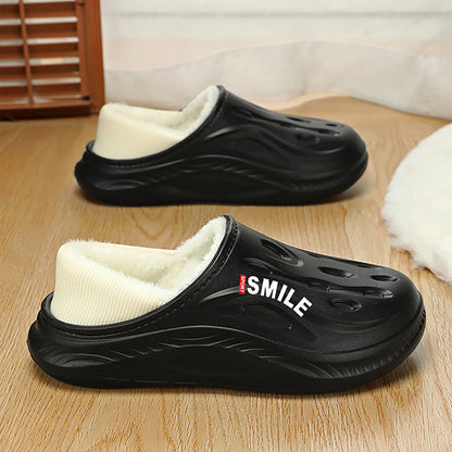 Cotton Slippers for Home, High-End, Daily Wear, 2025 New Style Fleece-Lined Warm Cotton Shoes for Men, Cotton Tow