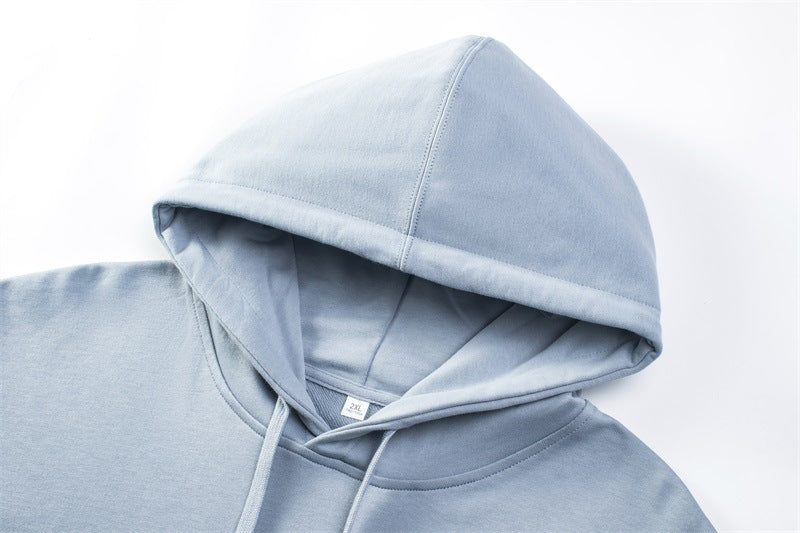 Hooded Sweater | Non-Deformable Pure Cotton Sweater Xinjiang Cotton Shoulder Pullover Autumn and Winter Solid Color ins Street Tide Hoodie