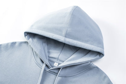 Hooded Sweater | Non-Deformable Pure Cotton Sweater Xinjiang Cotton Shoulder Pullover Autumn and Winter Solid Color ins Street Tide Hoodie