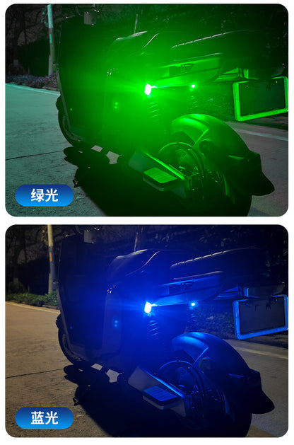 Cross-border new motorcycle electric vehicle night warning light wireless remote control aircraft light colorful anti-collision induction light