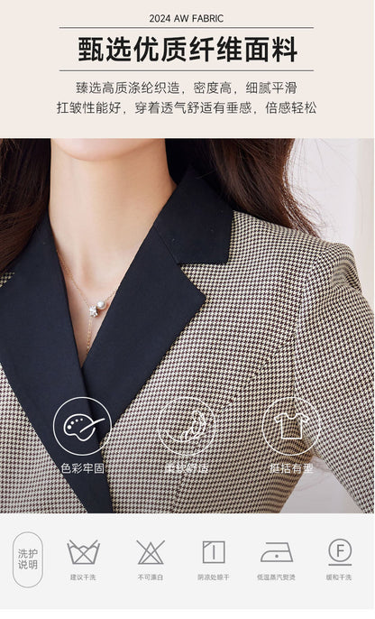 French Hepburn Style Small Black Dress High Sense High Cold Royal Sister Fried Street Small Fragrance Style Pleated Professional Suit dress Summer