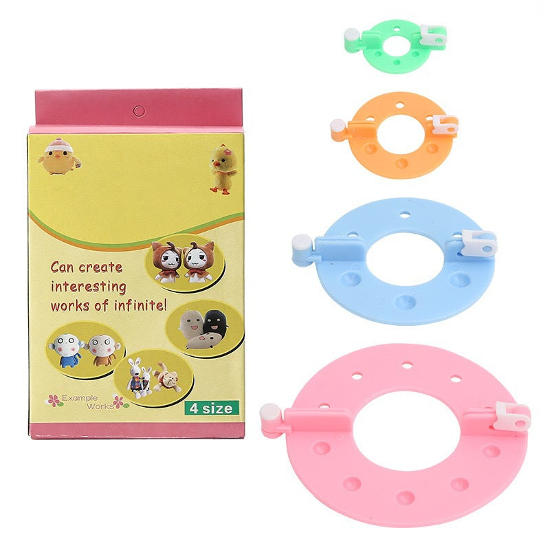 Ready-Made Wool Pom-Pom Maker Handmade Wool Ball Tool Accessories Household Color Knitting Machine