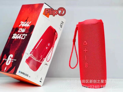 For foreign trade FLIP 60000 flower tube 7 generation bluetooth speaker wireless mini outdoor portable subwoofer waterproof audio