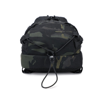 Men's Tactical Chest Bag, Crossbody Bag, Functional Outdoor Travel Lightweight Camouflage Shoulder Bag, Multi-Functional Lure Backpack