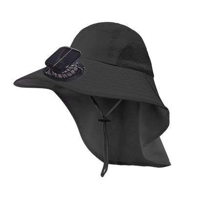 Solar Fan Hat, Summer Shawl, Neck Protection, Sun Protection Hat, Men's Outdoor Fishing and Hiking Hat, New Style Hat