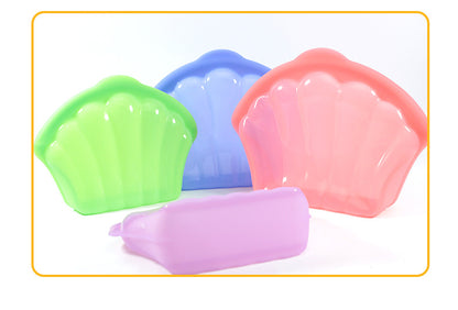 Silicone Fresh-Keeping Bag Food Repackaging Bag Silicone Bag Refrigerator Fresh-Keeping Bag Household Storage Edible Food-Grade Food Sealing Bag