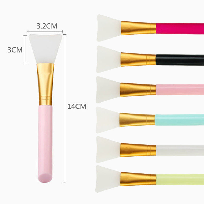 Single Pack of Facial Mask Brush, Lipstick Grinding, White Rod, Two-Color Hollow Mask Brush, Makeup Brush, Beauty Salon