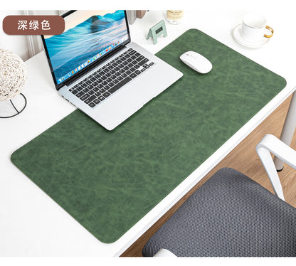 Skin-feeling Crazy Horse Leather Table Mat Leather Pattern Mouse Pad Custom Oversized Office Computer Mat Leather Learning Desk Mat
